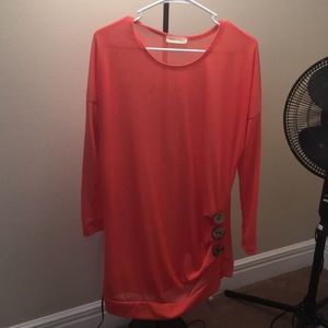 Coral tunic/ shirt